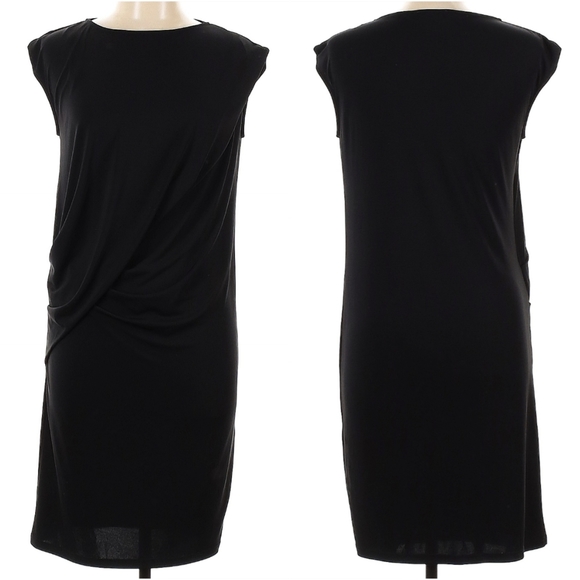 Hobbs London Black Ruched Chelsea Dress - Picture 4 of 9